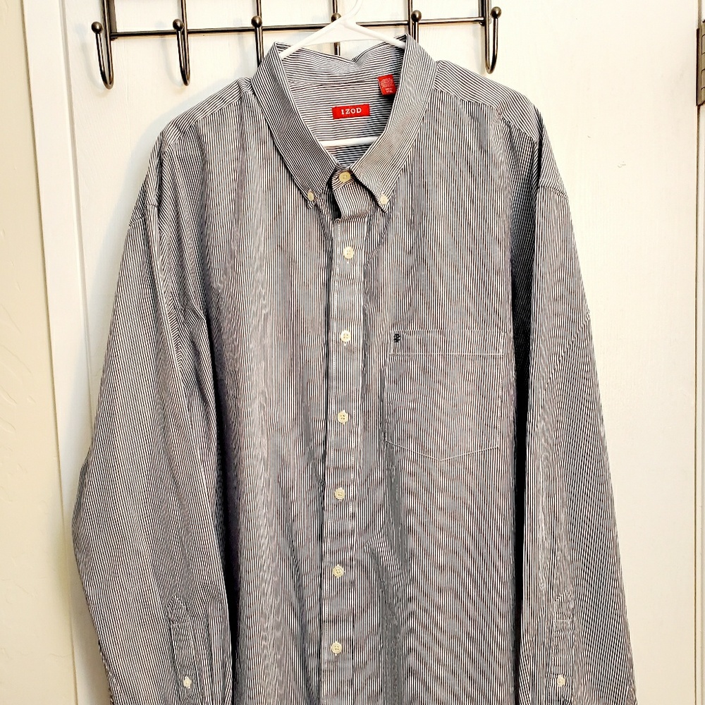 IZOD. Long sleeve button up shirt 3XL-TALL